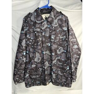 A Bathing Ape Bape Space Camo Full Zip Jacket Men's Size Medium